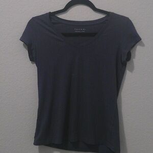 Tahari Deep Blue Short Sleeve Tee